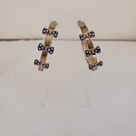 Beaded Necklace and Betsy Johnson Gold Tone Hoop Earrings Set - Picture 6 of 9